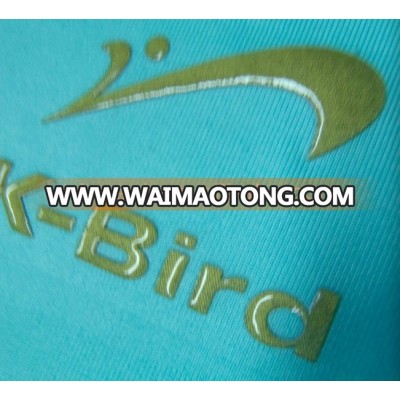 skiwear heat press silicone logo cloth jelly print